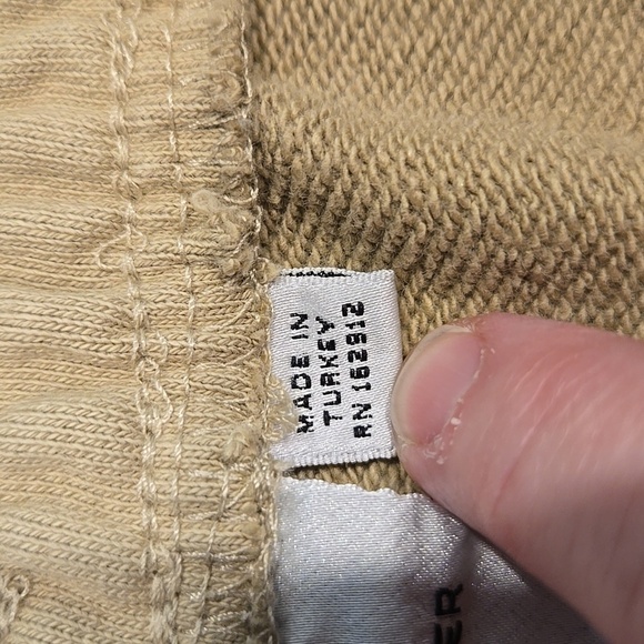 DAILY PAPER MEN'S SCRIPT LOGO SHORT IN TWILL BEIGE. SIZE X-LARGE. - Picture 5 of 11